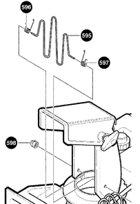 Chute Guard Diagram and Parts List for 620301X54NC 2004 Briggs and Stratton Snow Blower